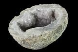 Las Choyas Coconut Geode Half with Quartz & Calcite - Mexico #145866-2